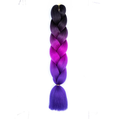 24 Inches DIY Jumbo Braiding Hair Synthetic Hair Extensions Afro Ombre Crochet Braid Hair Wholesale for Women