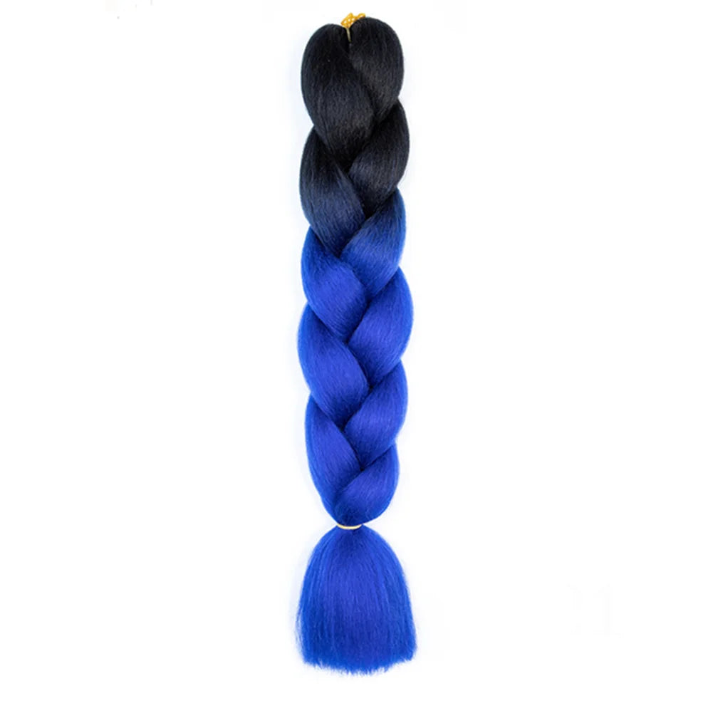 24 Inches DIY Jumbo Braiding Hair Synthetic Hair Extensions Afro Ombre Crochet Braid Hair Wholesale for Women