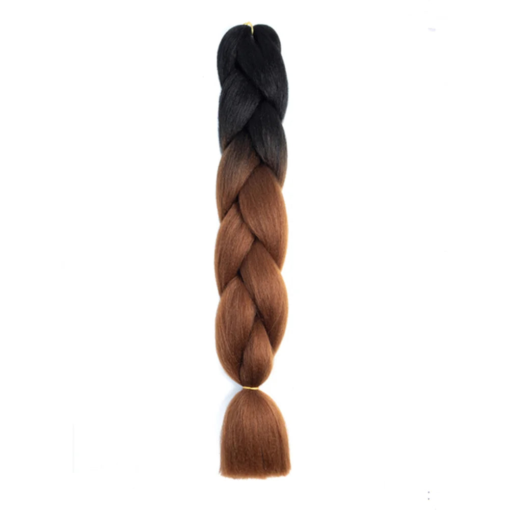 24 Inches DIY Jumbo Braiding Hair Synthetic Hair Extensions Afro Ombre Crochet Braid Hair Wholesale for Women