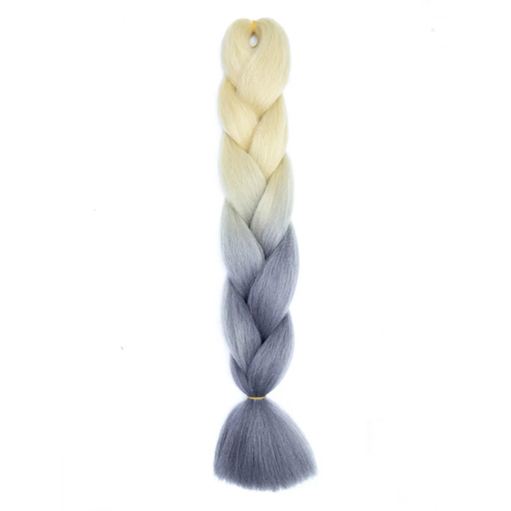 24 Inches DIY Jumbo Braiding Hair Synthetic Hair Extensions Afro Ombre Crochet Braid Hair Wholesale for Women