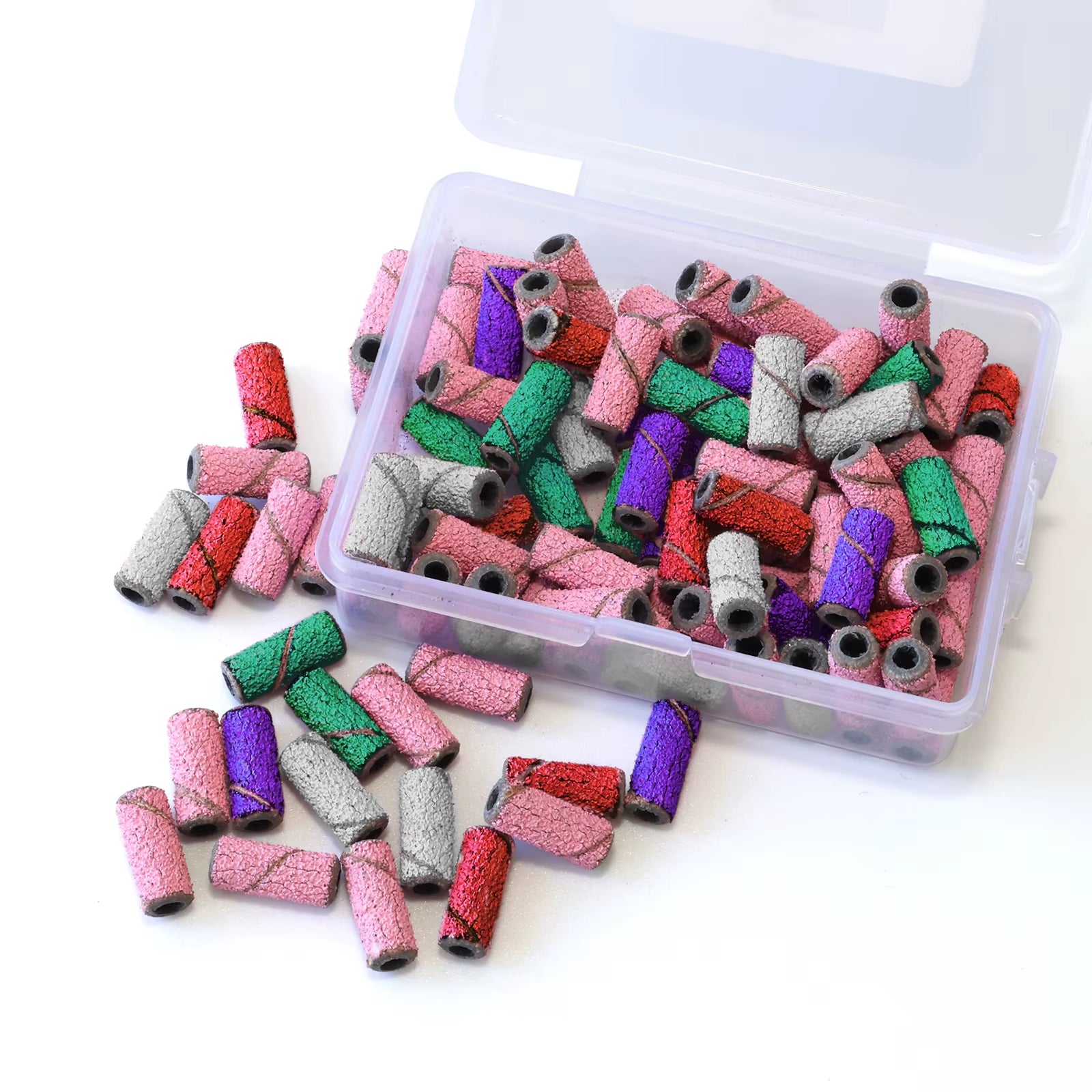 3Mm Small Sanding Bands for Nail Drill Mini Sand Band File Polishing Nails Cuticle Clean No Stainless Steel Mandrel Bit