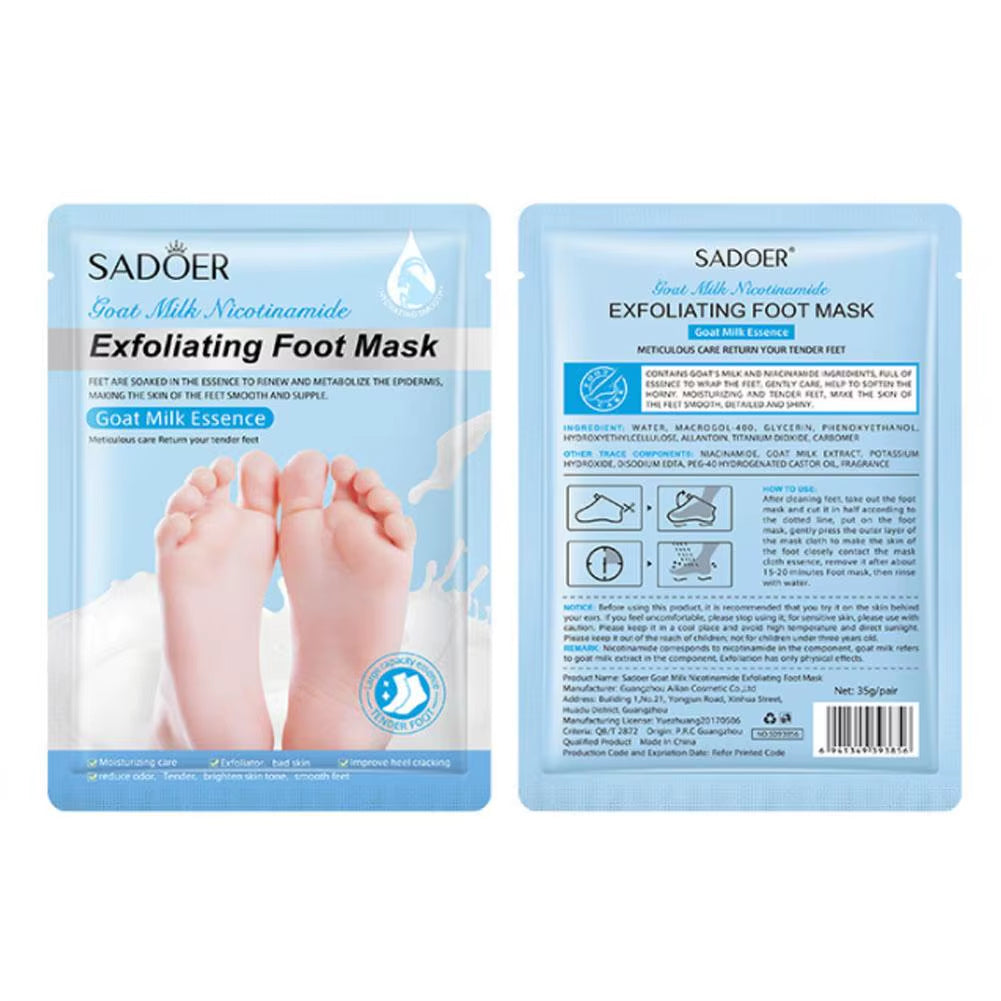 1 Pair Exfoliating Feet Mask Exfoliating Foot Peel Mask Socks Pedicure Peeling Dead Skin Remover Feet Mask Peel Moisturizing