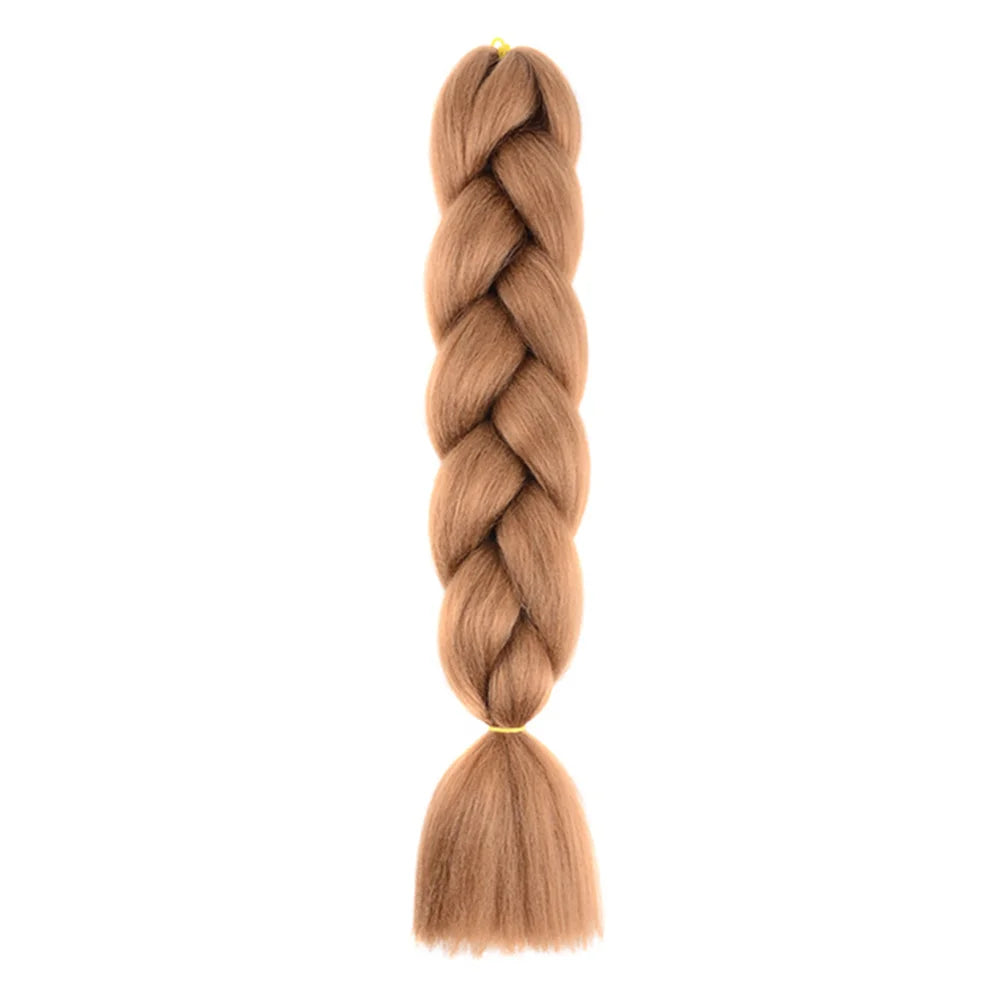 24 Inches DIY Jumbo Braiding Hair Synthetic Hair Extensions Afro Ombre Crochet Braid Hair Wholesale for Women