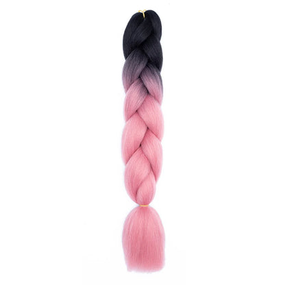 24 Inches DIY Jumbo Braiding Hair Synthetic Hair Extensions Afro Ombre Crochet Braid Hair Wholesale for Women