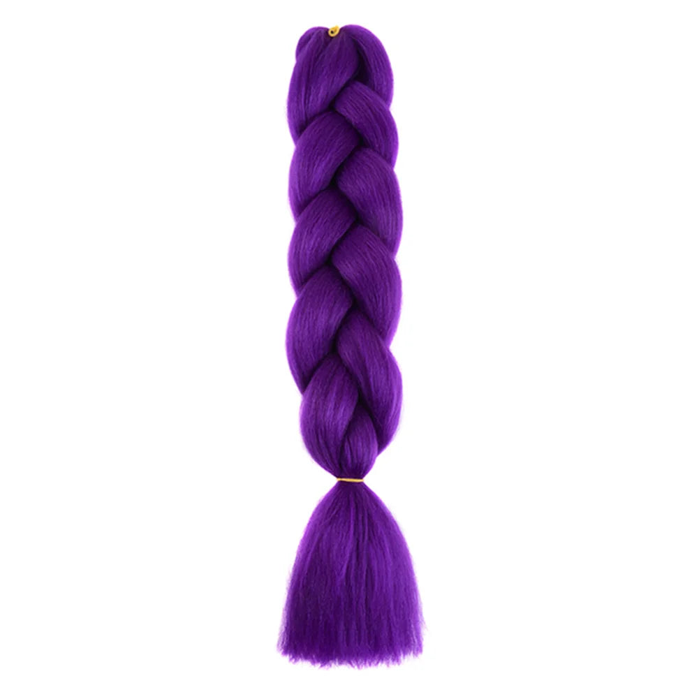 24 Inches DIY Jumbo Braiding Hair Synthetic Hair Extensions Afro Ombre Crochet Braid Hair Wholesale for Women
