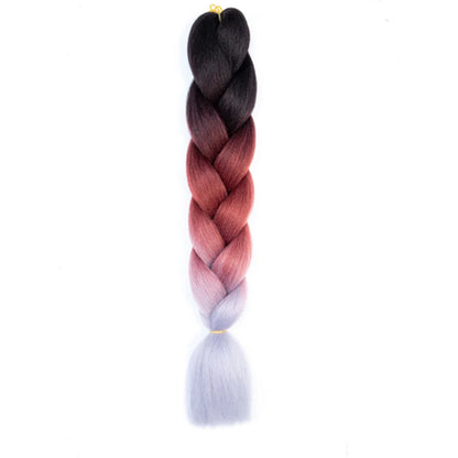 24 Inches DIY Jumbo Braiding Hair Synthetic Hair Extensions Afro Ombre Crochet Braid Hair Wholesale for Women