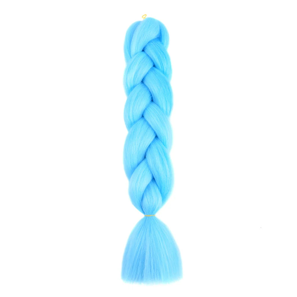 24 Inches DIY Jumbo Braiding Hair Synthetic Hair Extensions Afro Ombre Crochet Braid Hair Wholesale for Women