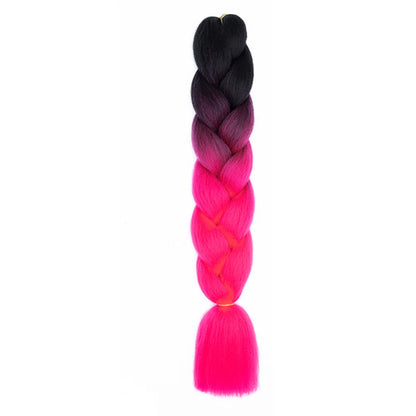 24 Inches DIY Jumbo Braiding Hair Synthetic Hair Extensions Afro Ombre Crochet Braid Hair Wholesale for Women