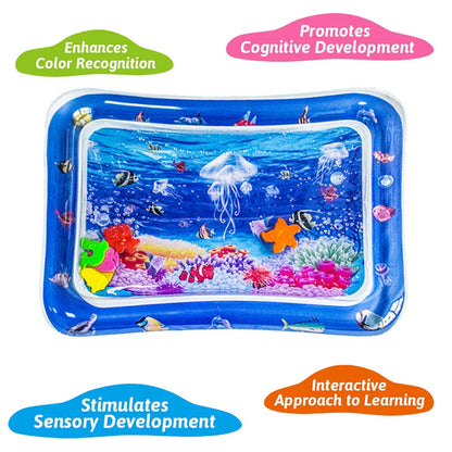 1Pc Inflatable PVC Baby Playing Water Mat White Jellyfish Toddler Pad Kids Early Education Activity Toys Mat Cushion Kids Gift